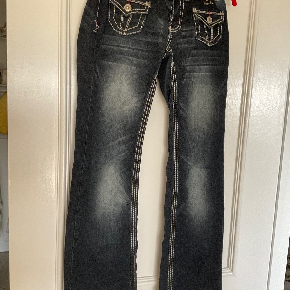Angels blue/black jeans size 7